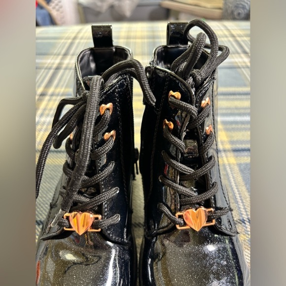 Badgley Mishka Black Toddler Fashion Boots Glitter - Picture 5 of 9